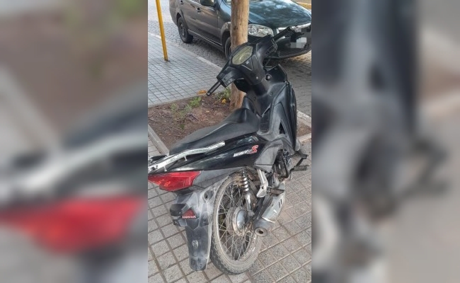 Se recuperó una motocicleta perteneciente a una vecina de San Francisco