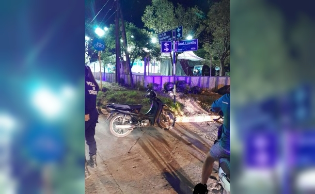 Choque de motos: un hombre con heridas graves