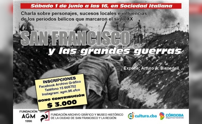 "San Francisco y las grandes guerras": la nueva propuesta cultural del Archivo Gráfico y Museo Histórico