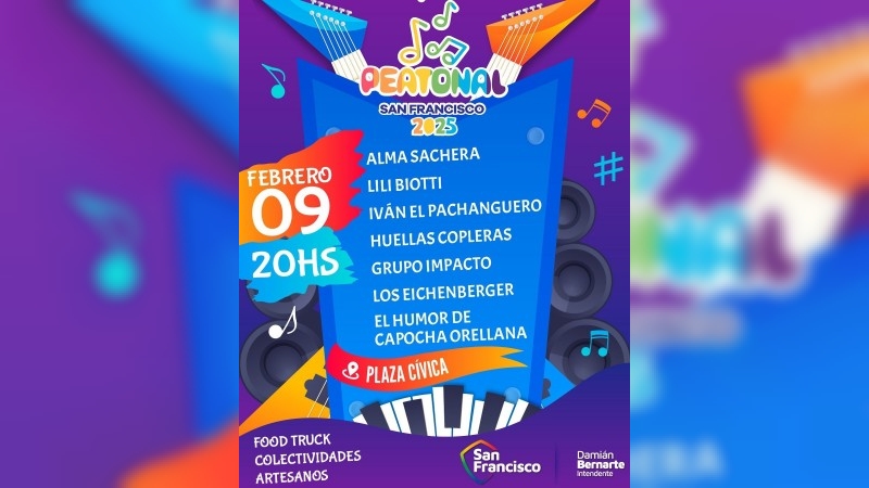 Este domingo, nueva noche Peatonal 2025