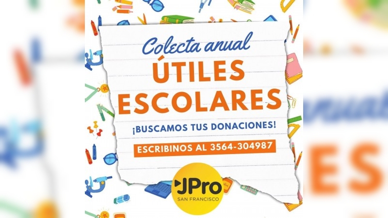 La Juventud del PRO realiza la Colecta Anual de Útiles Escolares