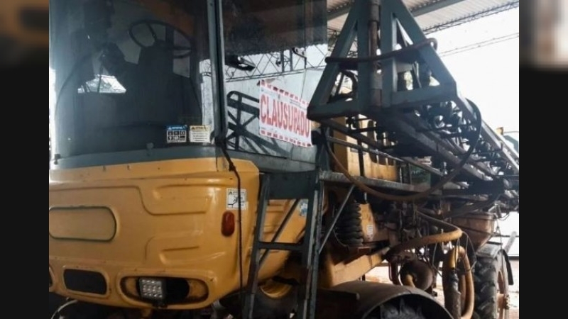 Clausuran maquinaria agrícola en Brinkmann por incumplir normativa fitosanitaria