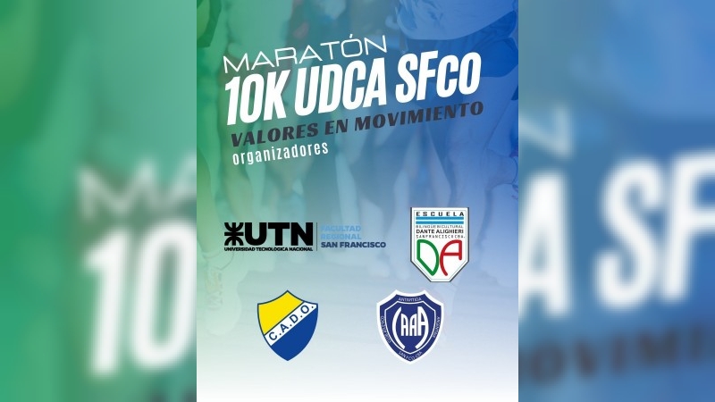 Se viene la Maratón 10K UDCA SFco 2025
