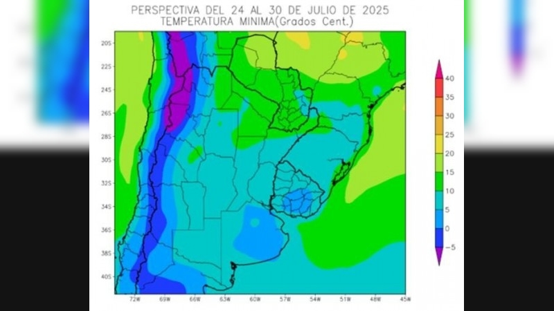 El frío se instala en la provincia, con riesgo de heladas para la próxima semana