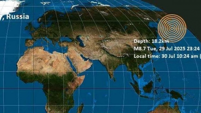 Alarma en Rusia: terremoto de casi ocho puntos en la península de Kamchatka