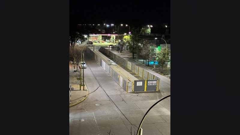 Avanza la obra de la bicisenda en altura sobre el boulevard 9 de Julio