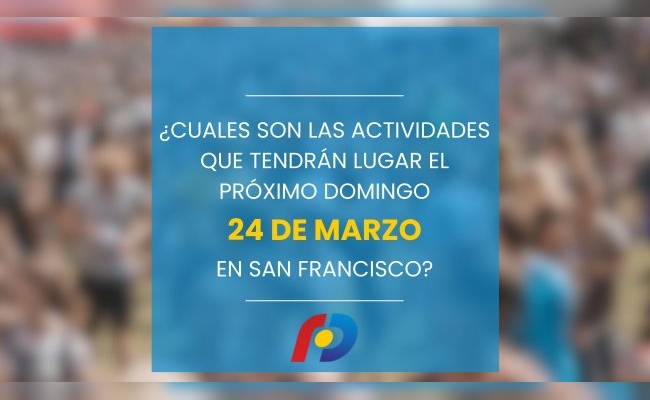 ¿Qué actividades tendrán lugar en la ciudad este domingo 24 de marzo?