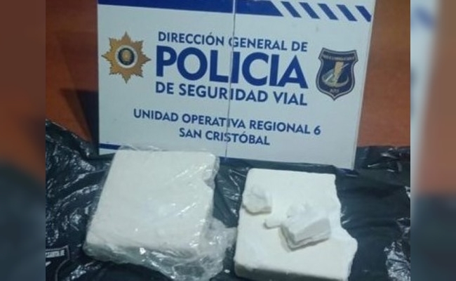Policía Vial secuestró cocaína en uno de los ingresos a San Cristóbal
