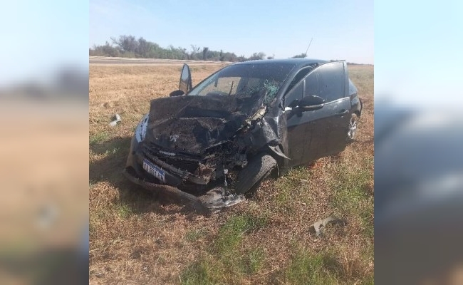 Volcó un vehículo con morterenses