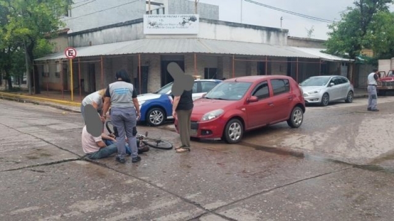 Accidente del día: sucedió en 1º de Mayo esquina Dante Alighieri