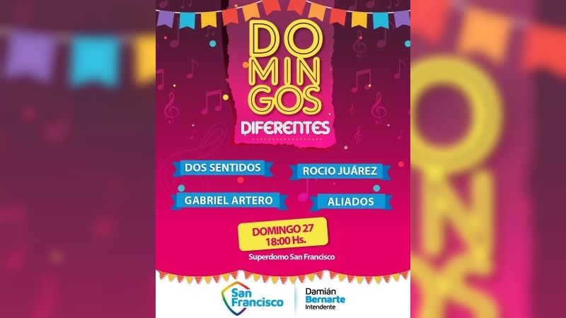 Se viene la octava fecha del ciclo Domingos Diferentes
