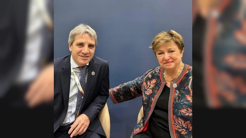 "Muy buena reunión con Caputo", dijo la titular del FMI