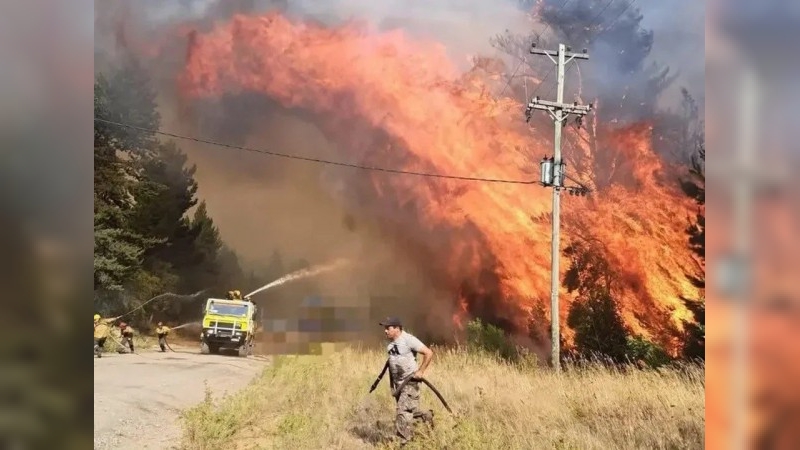 "La situación es desgarradora”, dijo el presidente del comité de Bomberos de El Bolsón