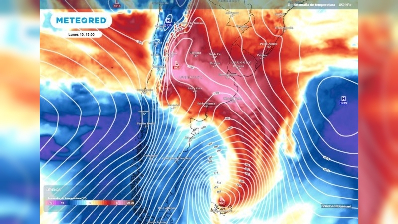 Alertas roja, amarilla y naranja por calor extremo en gran parte de Argentina: se esperan más de 40 °C