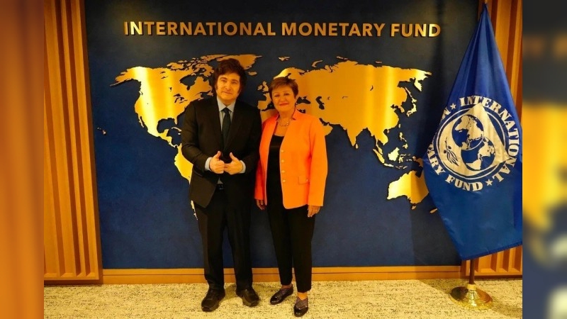 Buscando avanzar en un nuevo acuerdo con el FMI, Milei se reunió con Kristalina Georgieva en Washington