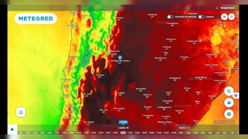 Nueva semana bajo alertas en Argentina: tormentas intensas, fuertes vientos y calor extremo que no cede