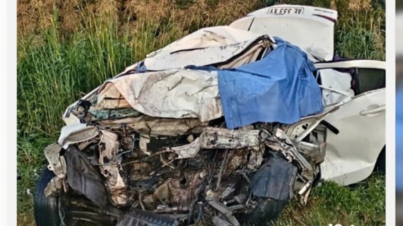Terrible choque frontal en el norte cordobés dejó dos muertos