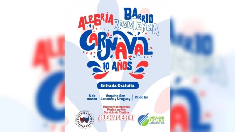 Barrio Parque celebra una década de carnaval con música y cultura