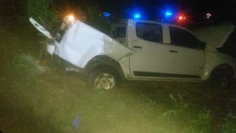Falleció un hombre de 56 años, tras perder el control de su camioneta y tumbar en Ruta 19