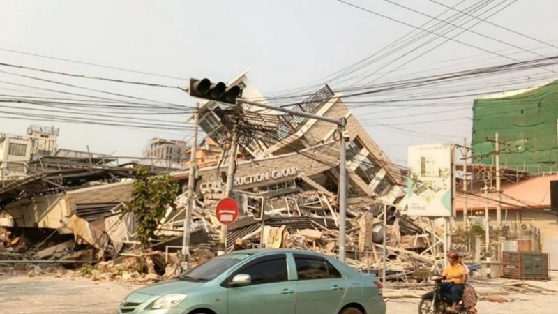 Devastador terremoto en Myanmar: dejaba más de 1.600 muertos y más de 3.400 heridos