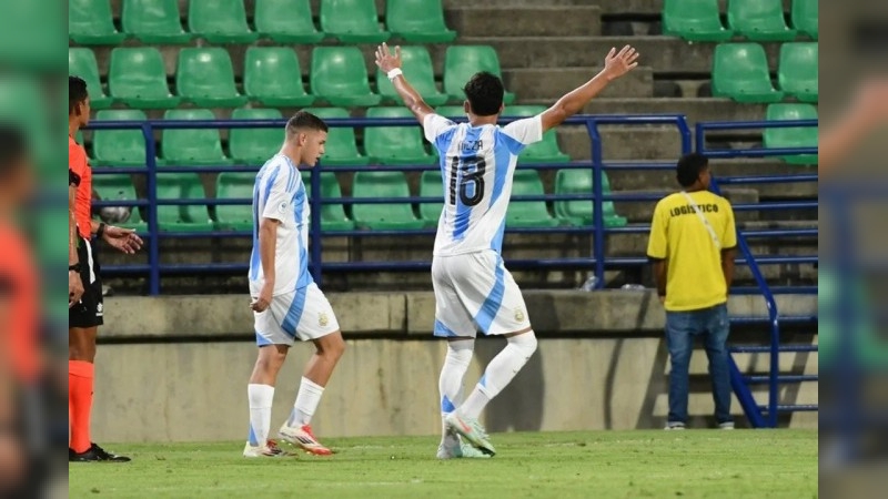 Goleada de la Selección argentina ante Paraguay en el Sudamericano Sub 17