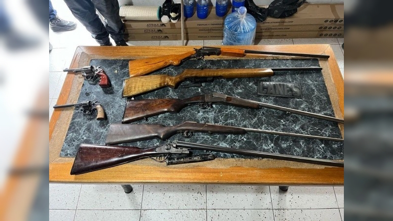 Córdoba: lo allanaron por violencia de género y en su casa tenía un arsenal