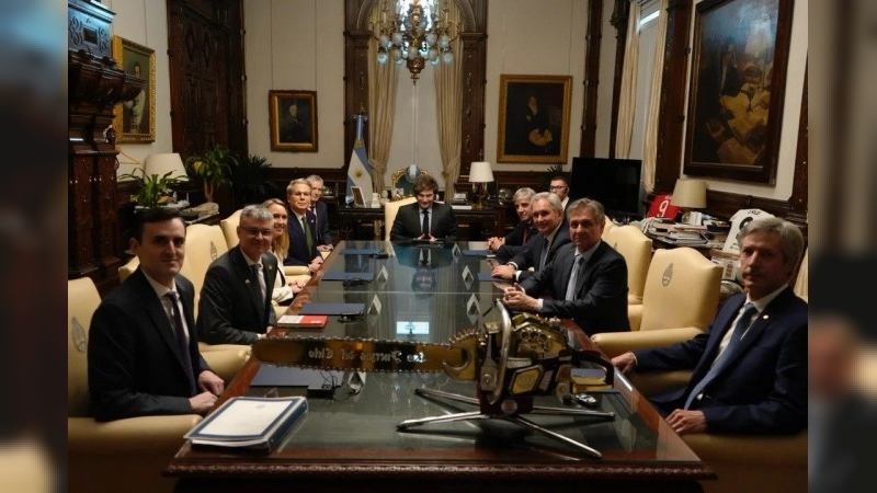 Milei se reunió con el secretario del Tesoro de Estados Unidos