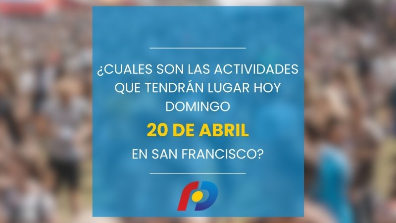 ¿Qué actividades tendrán lugar en la ciudad este domingo 20 de abril?