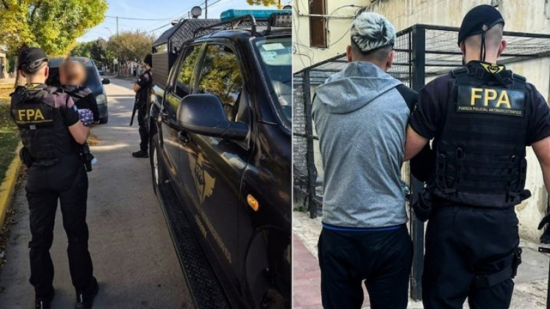 Quiso evitar un control y huyó con su hijita de un año: lo atraparon con un arma y más de 10 cartuchos
