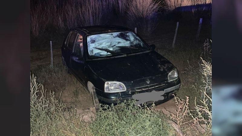 Despiste de automóvil sin lesionados en Ruta Nacional 19