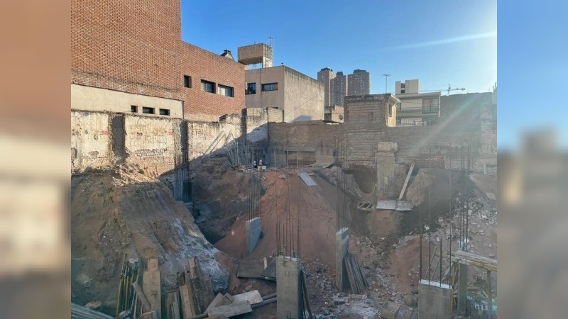 Córdoba: cuatro heridos por un desmoronamiento en una obra en construcción