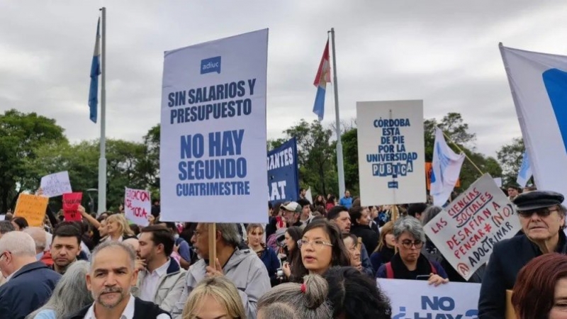 Nuevo paro universitario: docentes denuncian que llevan 18 meses de caída del salario