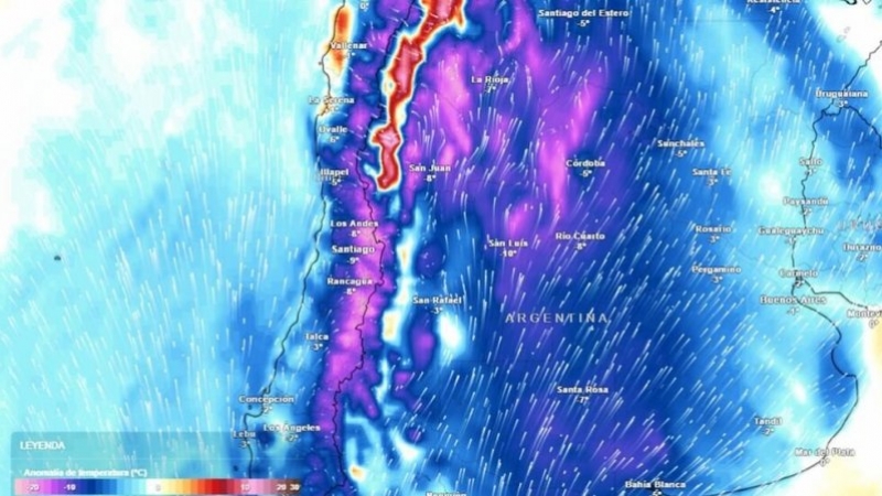 Ola polar se instala en Argentina y Córdoba tiritará de frío con las primeras heladas