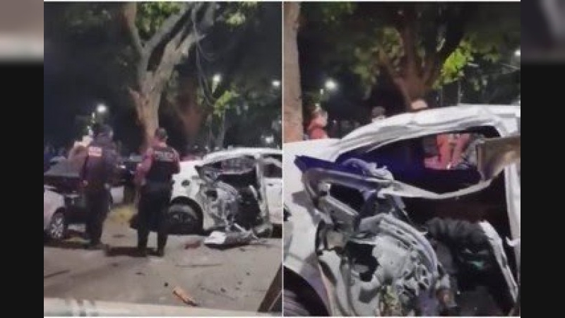 Un ladrón chocó contra un patrullero que lo perseguía y murió: un cómplice detenido y dos a la fuga
