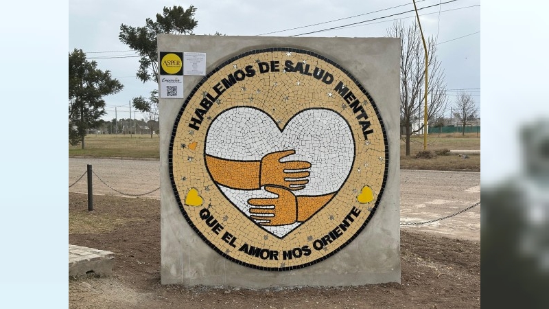 Se inauguró un nuevo mural dedicado a la salud mental y prevención al suicidio