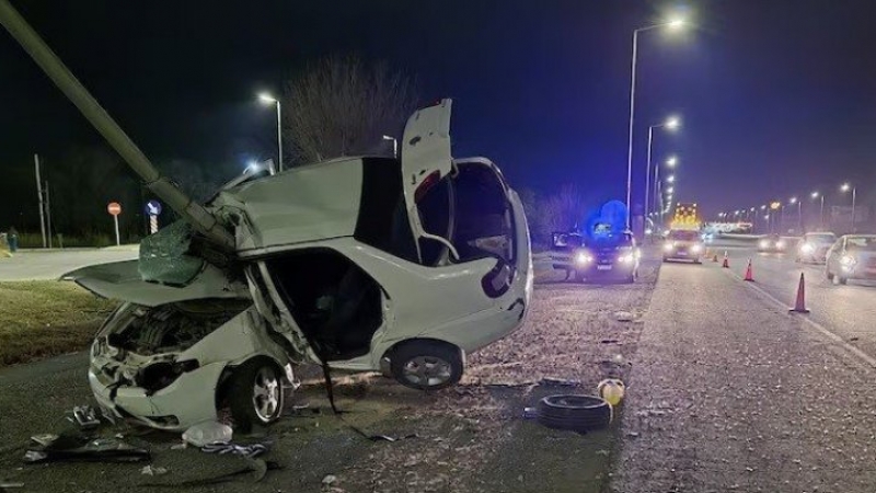 Espectacular choque en la autopista Córdoba-Carlos Paz