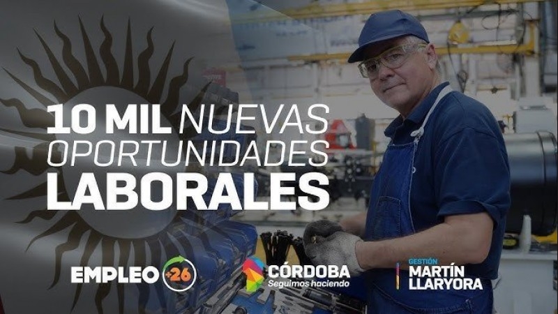 Martín Llaryora lanzó la segunda edición del Programa Empleo +26 con prioridad para mayores de 45