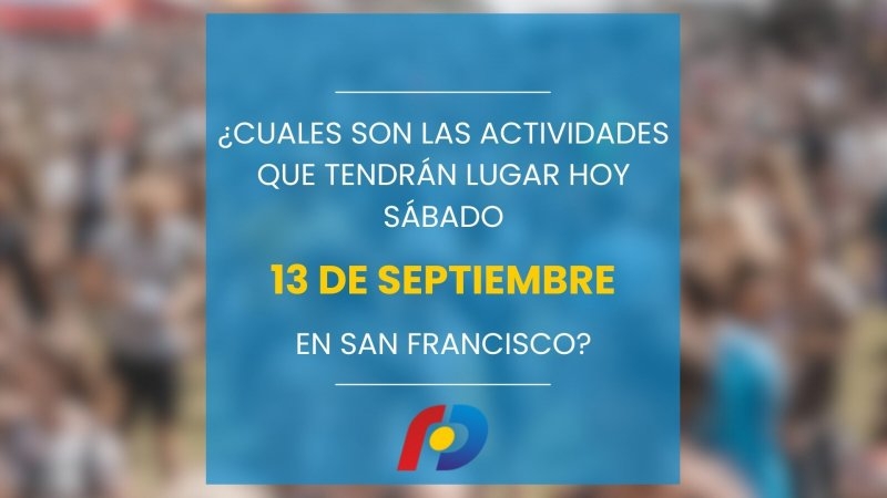 ¿Qué actividades tendrán lugar en la ciudad este sábado 13 de septiembre?