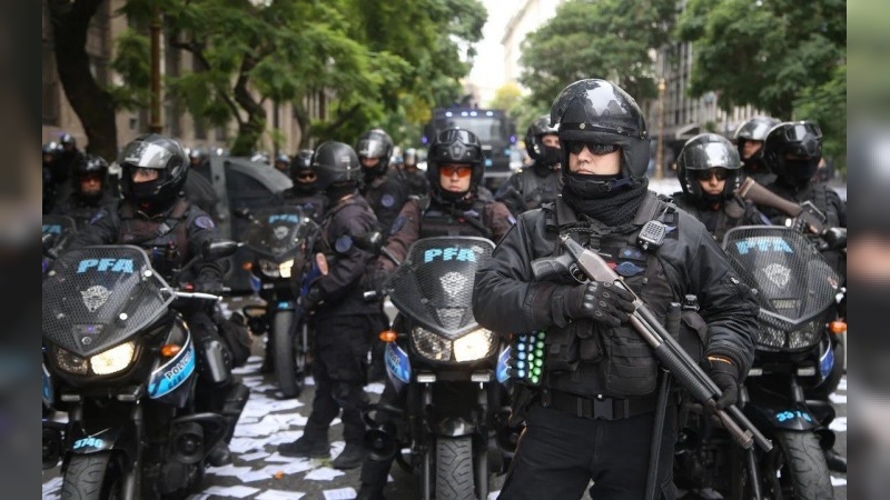 Unos 1.100 efectivos federales custodiarán el Congreso durante la Marcha Federal y la sesión en Diputados