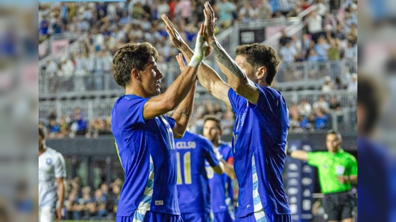 Argentina goleó a Puerto Rico por 6 a 0 en un amistoso internacional