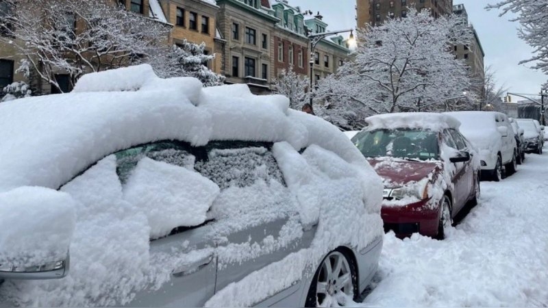Tormenta de nieve en Nueva York: el “Ciclón Bomba”, la peor ventisca en una década