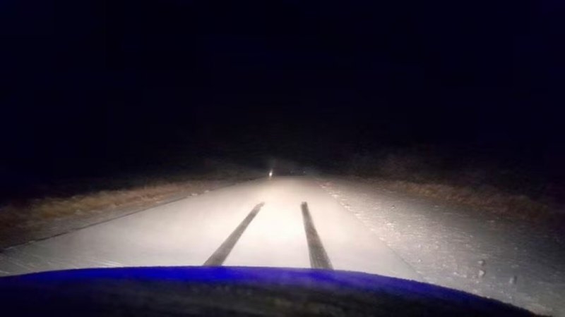 Corte total en el Camino de las Altas Cumbres por acumulación de hielo y nieve