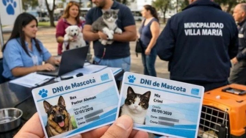 Villa María implementó un DNI obligatorio para perros y gatos