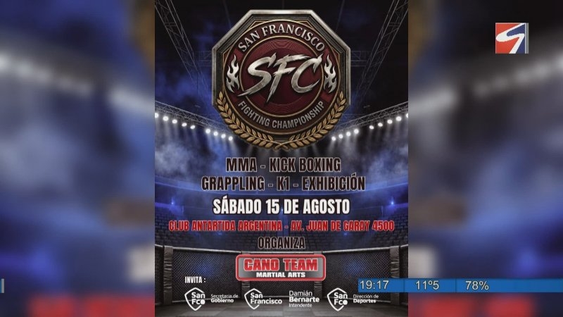 El Club Antártida Argentina será sede de una nueva edición del San Francisco Fighting Championship
