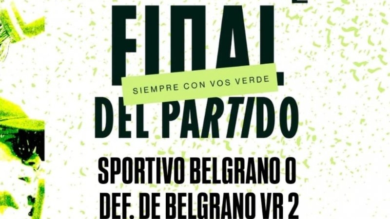 Sportivo Belgrano cayó ante Defensores de Villa Ramallo y quedó complicado