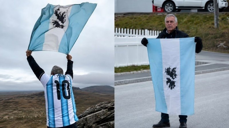 La bandera argentina volvió a flamear en las Islas Malvinas tras 44 años: el homenaje en Puerto Argentino y Darwin