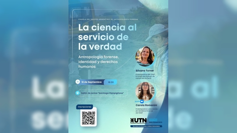 El Equipo Argentino de Antropolog&iacute;a Forense disertar&aacute; en la UTN San Francisco