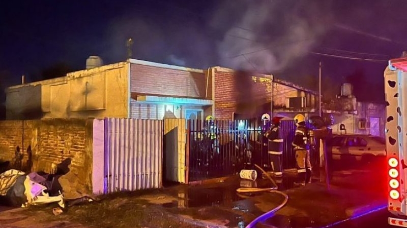 Incendio en una vivienda de Morteros: Dos habitaciones fueron afectadas por el fuego