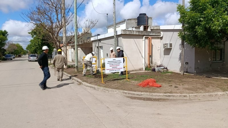 Comenzaron los trabajos para ampliar la red de gas natural en La Milka y loteo Procrear