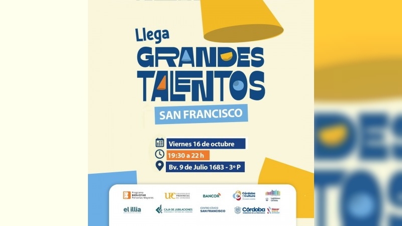 Este viernes se llevar&aacute; a cabo un concurso de Grandes Talentos para adultos mayores